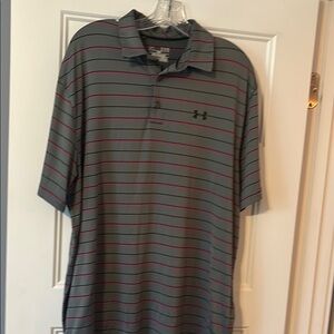 Under Armour Polo Shirts Gray /dark grey and pink Collection XL like new